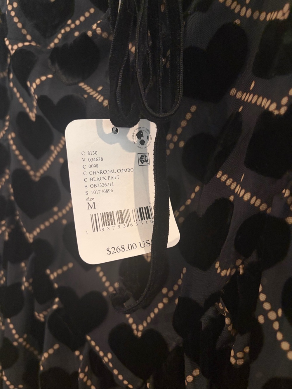 Free People Black Velvet Chevron Midi Dress - Picture 8 of 8